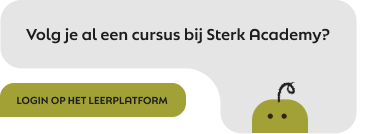 Volg je al een cursus bij Sterk Academy? Login op het leerplatform